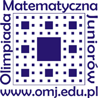 kwadrat z napisem wzdłuż boków osiemnasta olimpiada matematyczna juniorów